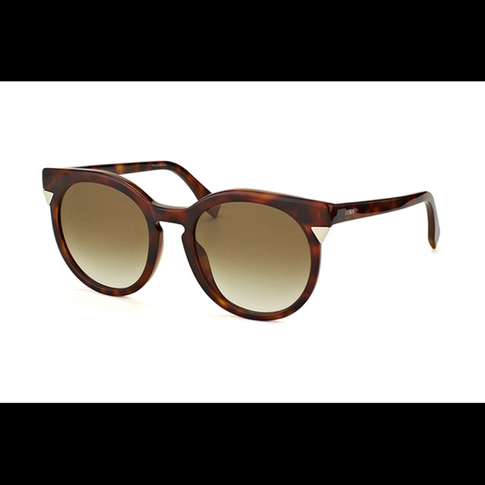 Authentic FENDI Tortoise Sunglasses & Leather Case